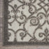 Gray and Charcoal Indoor Outdoor Runner Rug